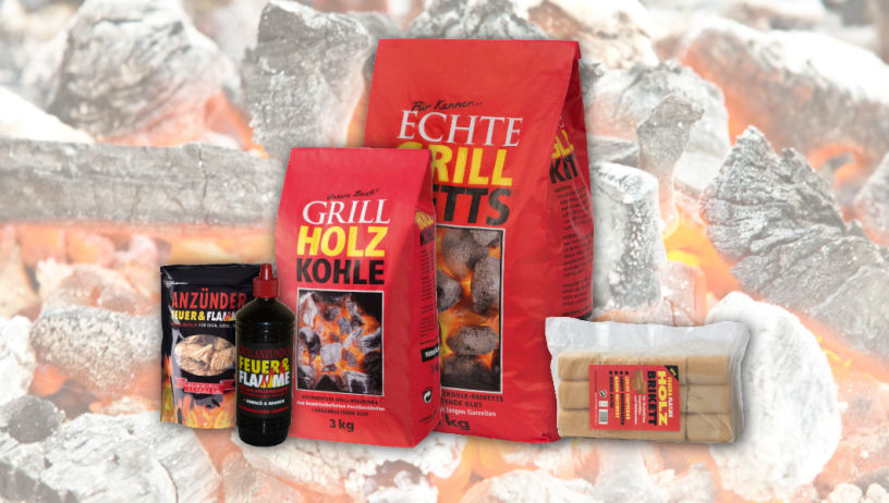 Verschiedene Produkte des Holzkohlewerks Lüneburg